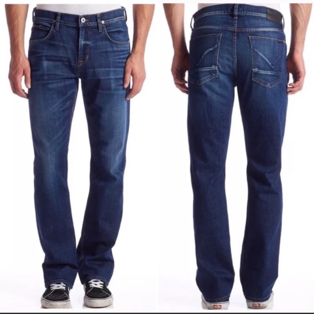 HUDSON Byron Straight Dark Wash 34 x 27.5 in.